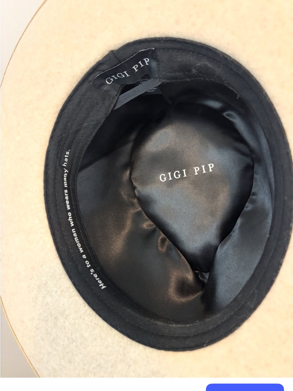 GIGI PIP Monroe Rancher Wide-Brim Wool Hat - Picture 3 of 4